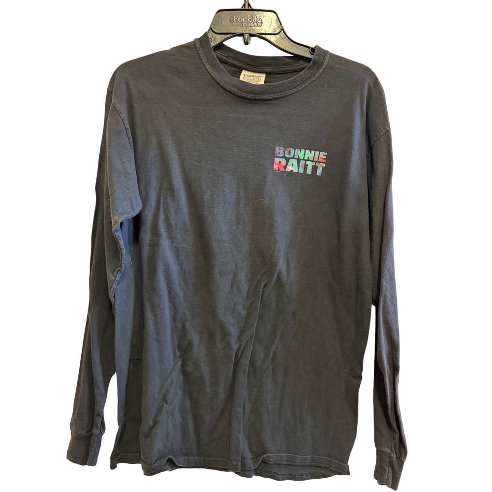 Bonnie‎ Raitt Slipstream 2012 Tour Shirt Mens M Black Long Sleeve Graphic Tee